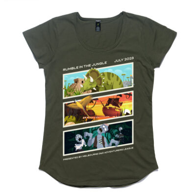 Rumble in the Jungle 2023 - Comic - Fitted Tee Thumbnail