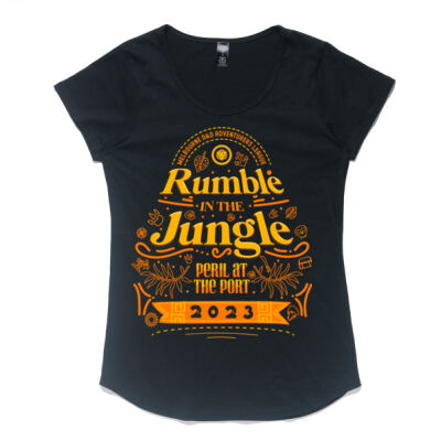 Rumble in the Jungle 2023 - Golden - Fitted Tee Thumbnail